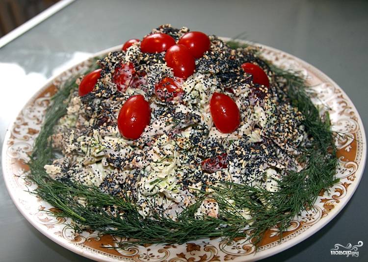 Салат из языка с яичными блинчиками - пошаговый рецепт с фото на Готовим дома