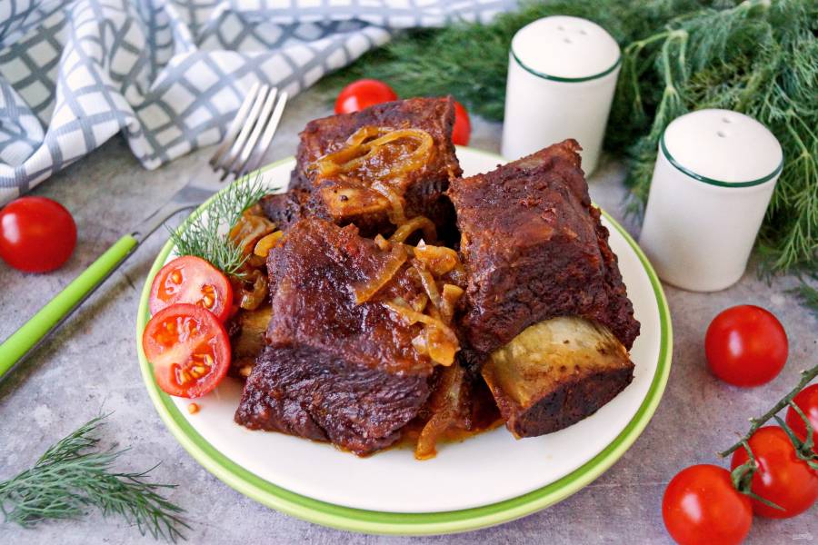 Говяжьи ребрышки в духовке