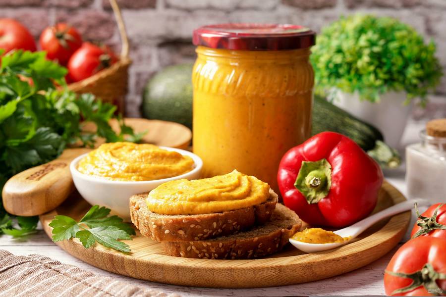 Икра кабачковая с болгарским перцем