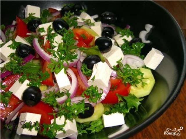 Греческий салат: рецепт классический в домашних условиях