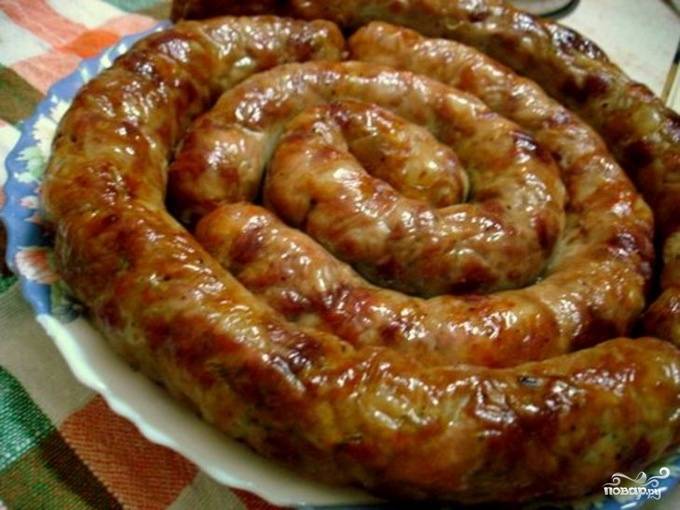 Домашняя колбаса из свинины и курицы - пошаговый рецепт с фото на gkhyarovoe.ru