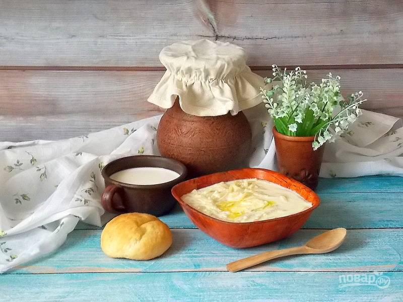 Турецкий суп яйля из риса и йогурта