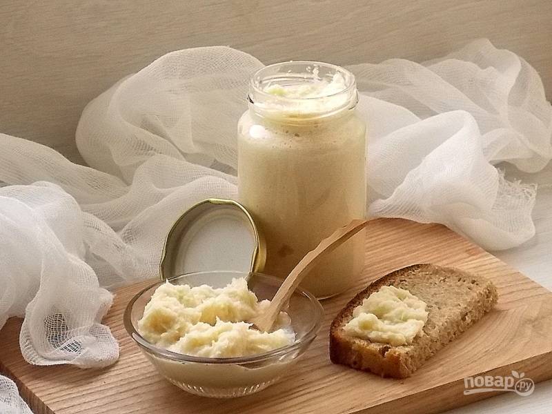 Ядреная закуска-соус из хрена и чеснока, пошаговый рецепт на ккал, фото, ингредиенты - Любовь~♥