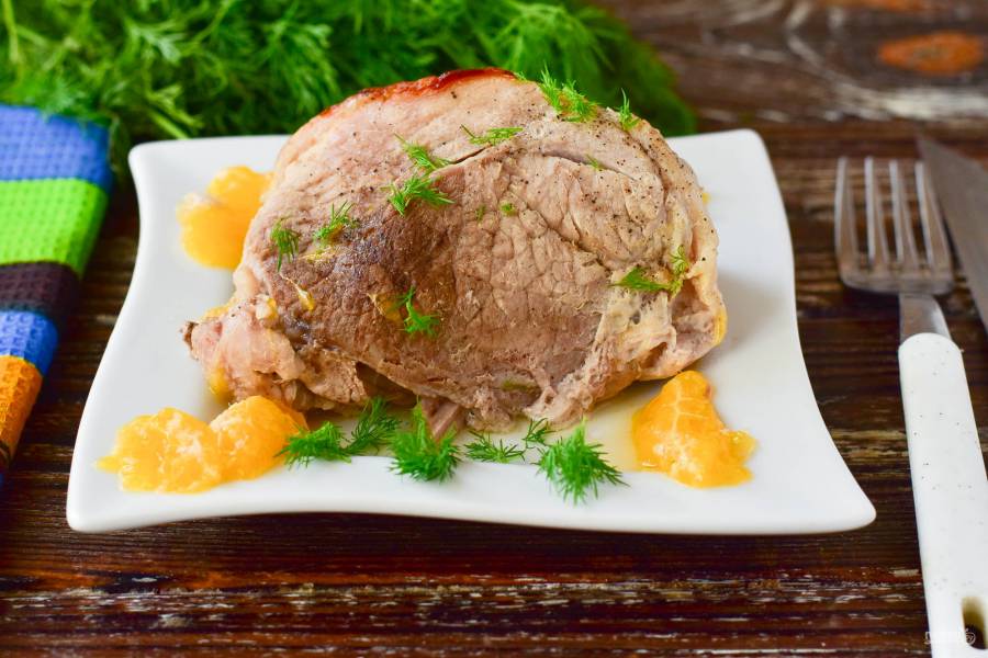 Мясо в духовке из свинины под шубой рецепт с фото пошагово