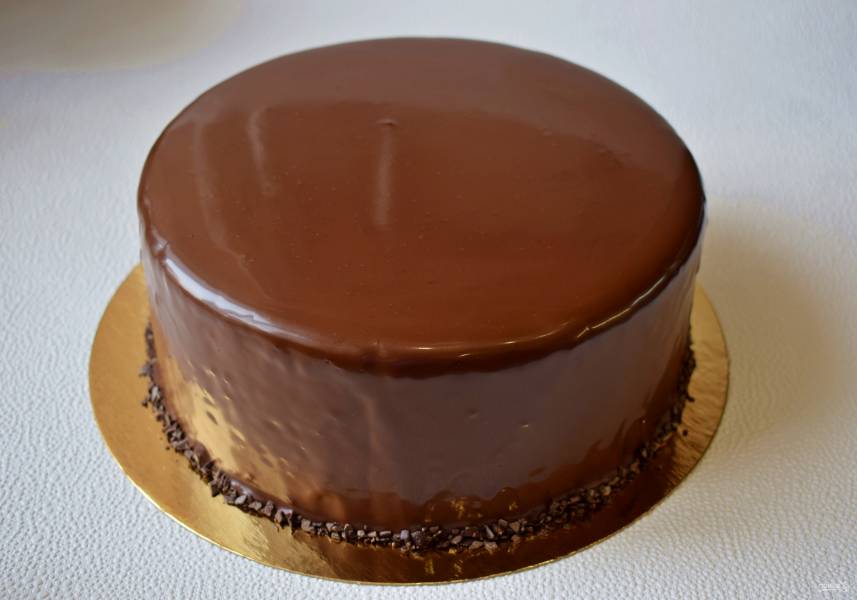 Глазурь для торта из шоколада и сливок