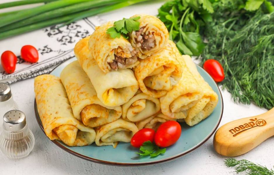 Блинчики фаршированные