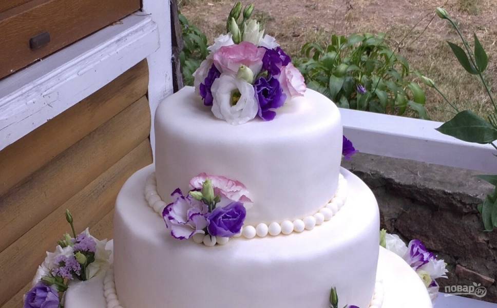 Свадебный торт в домашних условиях