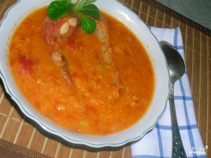 Гороховый суп с копчеными ребрышками пошагово с фото