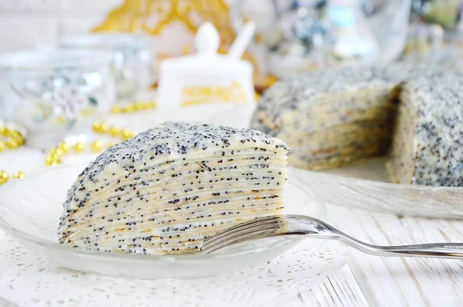 Блинный торт с ветчиной, сыром и овощами — natali-fashion.ru