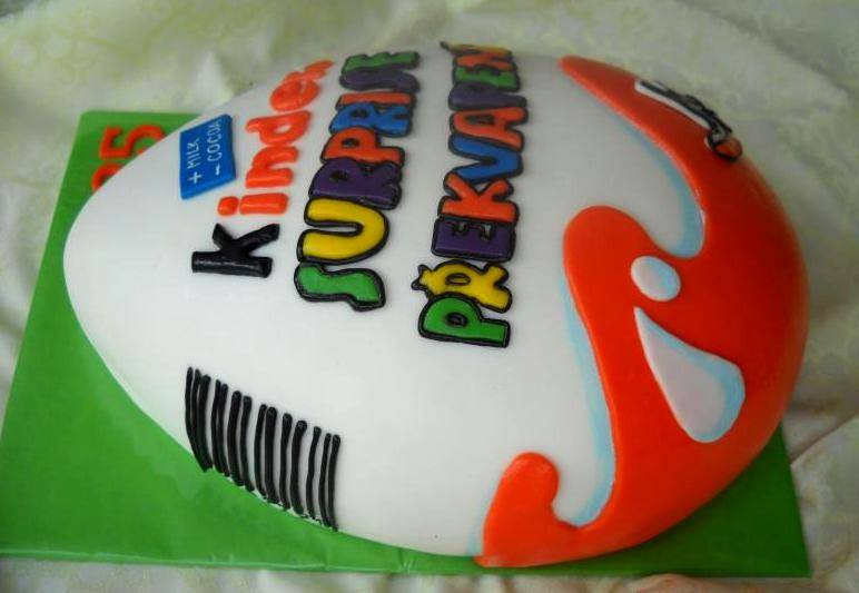 Торт на День рождения – Киндер сюрприз