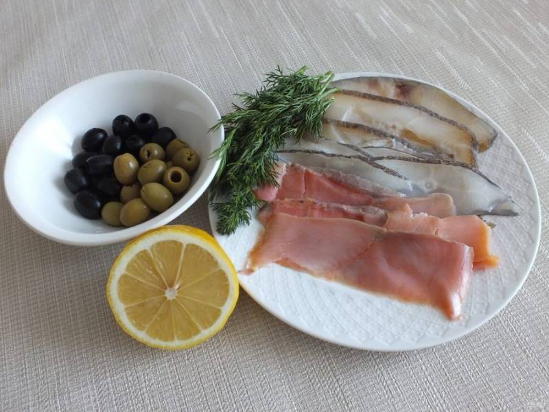 Нарезка из рыбы на праздничный стол – семга красивая подача