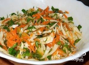 Витаминный салат из свежих овощей с уксусом