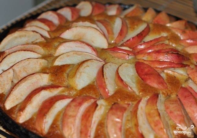 Постная коврижка с яблоками - «Рецепты советы»