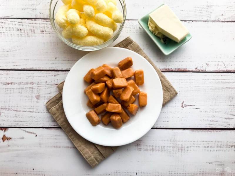 Сладкая колбаска — рецепт с кукурузными палочками