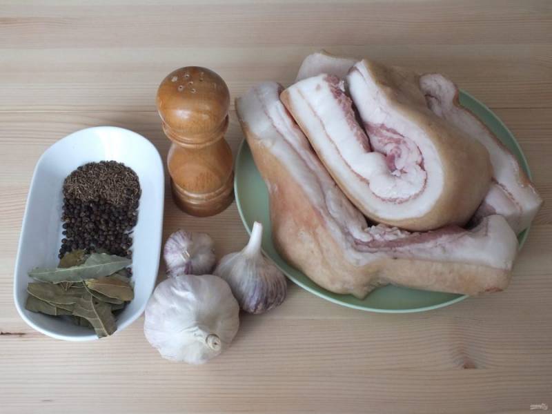 Мягкое сало по-белорусски с тмином и кориандром – пошаговый рецепт приготовления с фото
