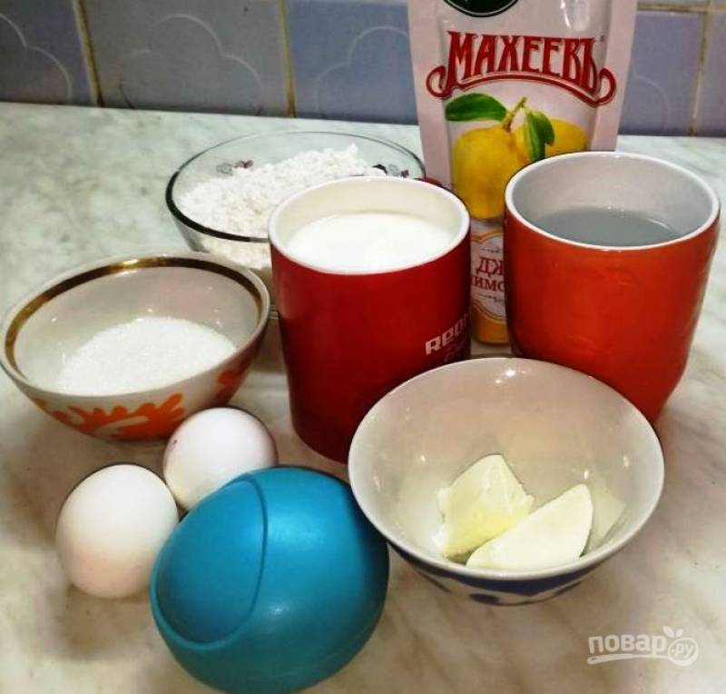 Подготовьте все продукты, согласно списку.