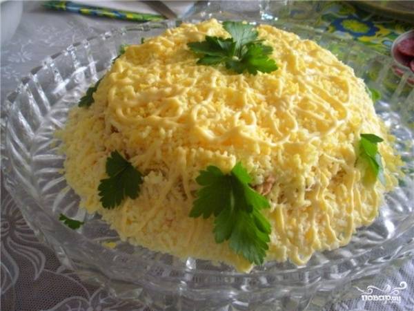 Салат Мимоза с тунцом