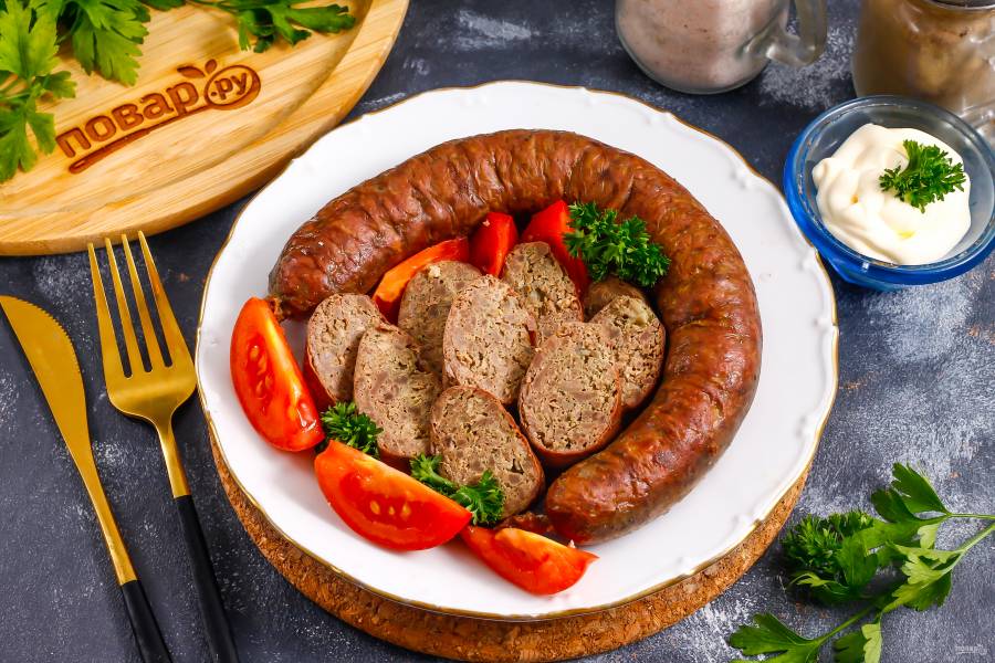 Ливерная колбаса в домашних условиях: рецепт с фото пошагово