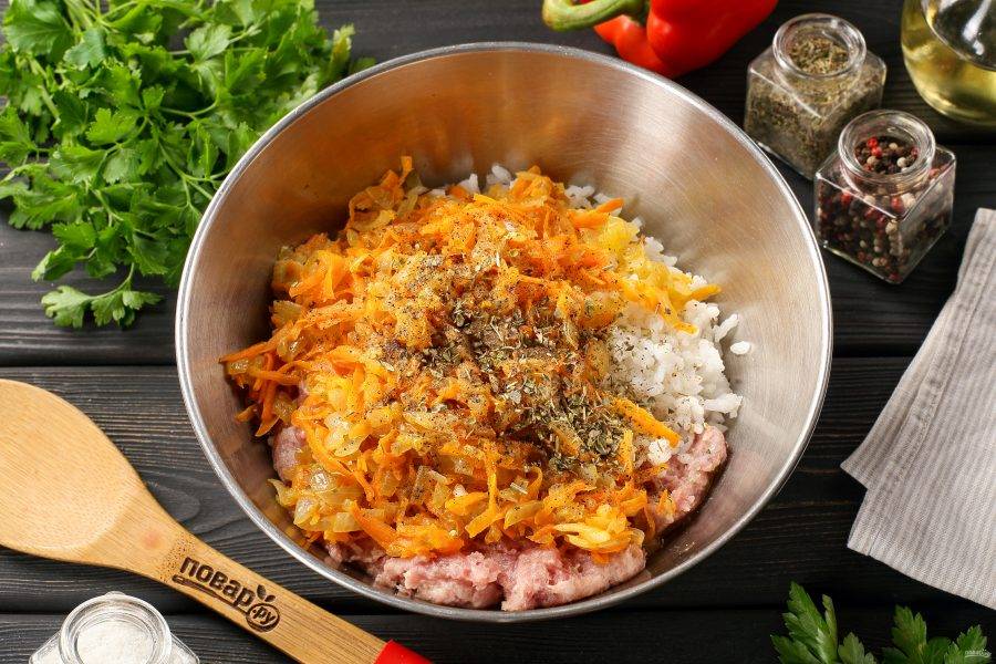 Перец фаршированный мясом и рисом - пошаговый рецепт с фото