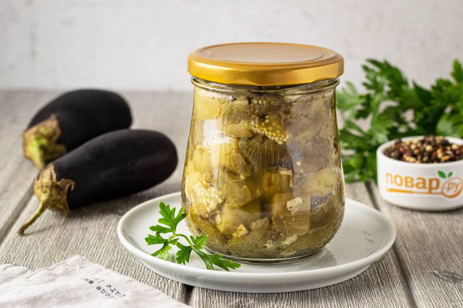 Жареные баклажаны маринованные как грибы. Вкусный рецепт с чесноком и луком закуски из синеньких