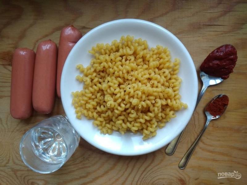 Макароны с сосисками в сливочном соусе — рецепт с фото пошагово