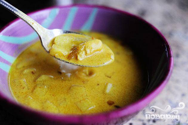 Индийский суп из чечевицы