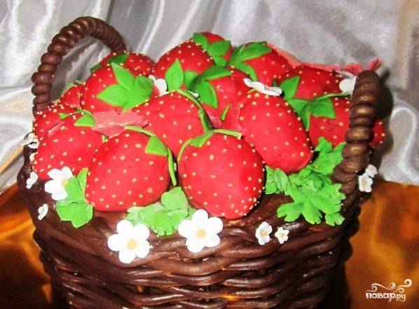 Торт «Корзинка с цветами»