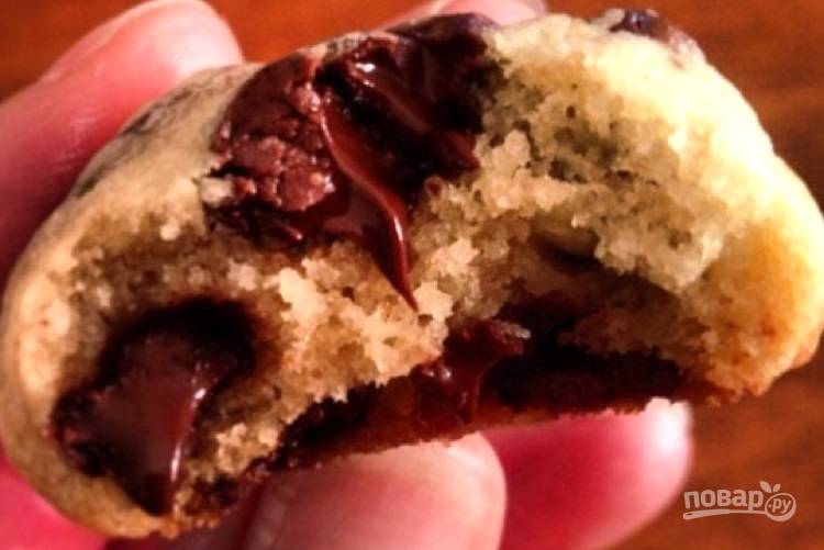 Песочное печенье с шоколадной крошкой