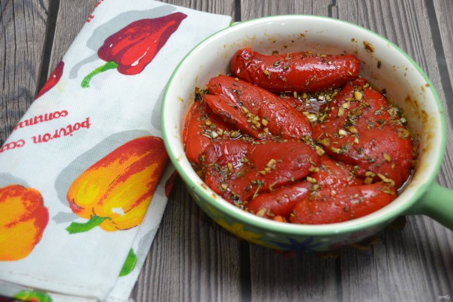 Болгарский перец с укропом и чесноком – пошаговый рецепт приготовления с фото
