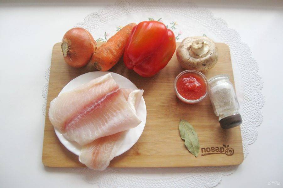 Рецепт Соте из рыбы и морепродуктов