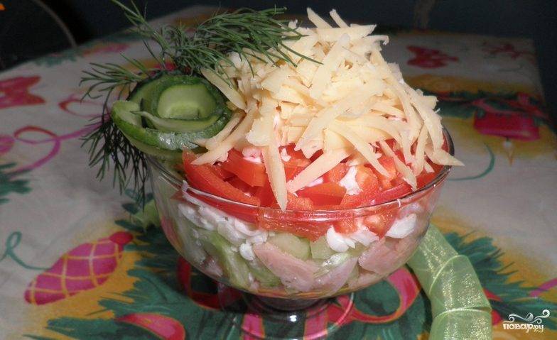Новогодние салаты без майонеза — оригинальные и простые пошаговые рецепты
