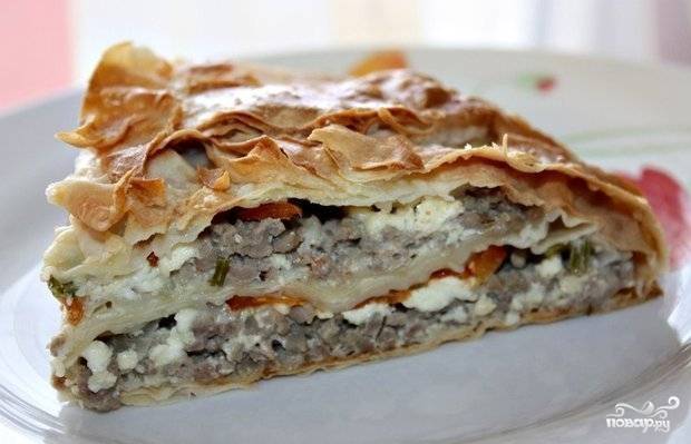 Балканский пирог Бёрек с туром - пошаговый рецепт с фото