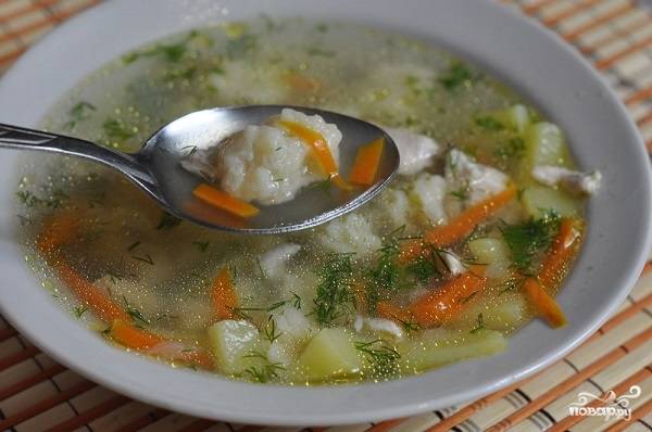 Суп с клецками пошаговый рецепт с фото с курицей