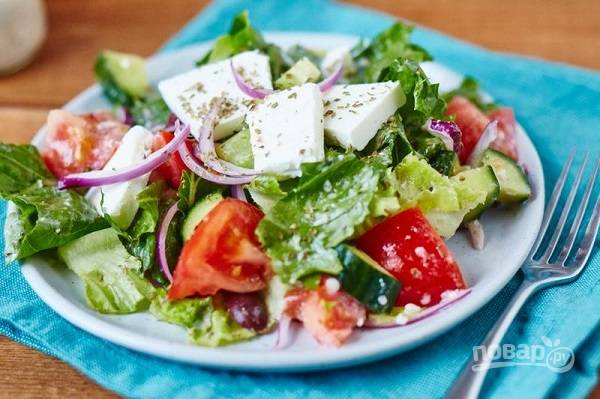 греческий салат веганский рецепт | Дзен