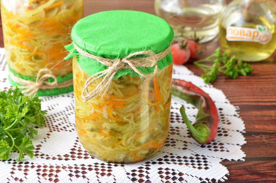 Салат с кабачком на зиму