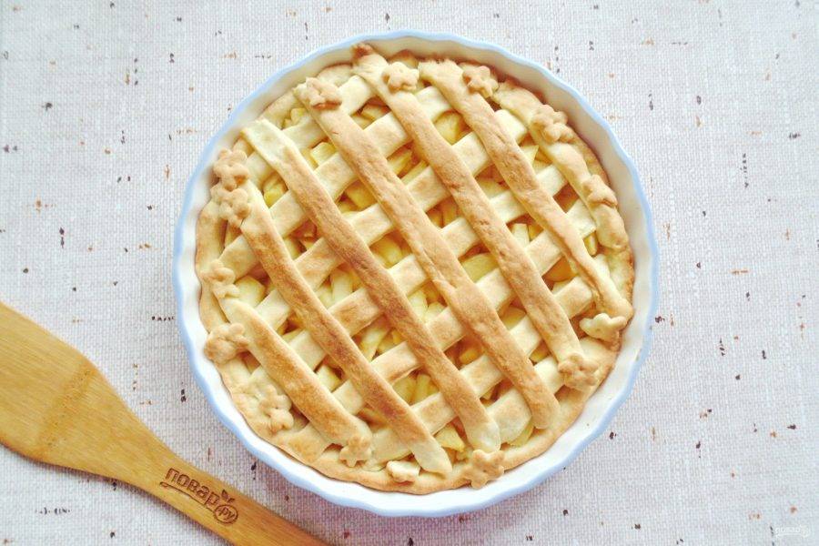 Яблочно-вишнёвый пирог с решёткой - рецепт от Гранд кулинара