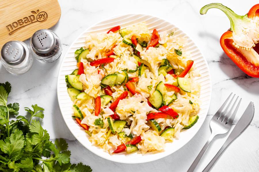 Салат из ледяного гриба