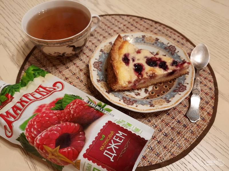 Пирог творожный с джемом "МахеевЪ" из России