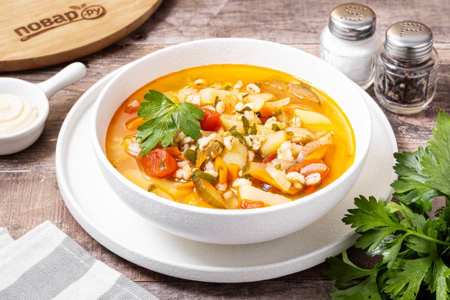Суп с перловкой