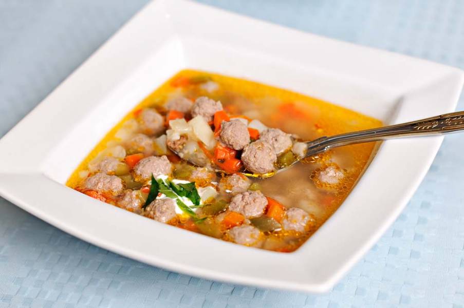 Суп с фрикадельками - рецепты с фото и видео на paraskevat.ru