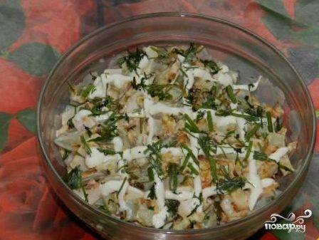 Рецепт Ароматный салат с копченой утиной грудкой