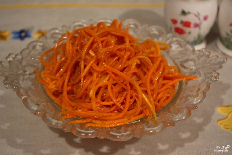 Сыроедческая морковка по-корейски