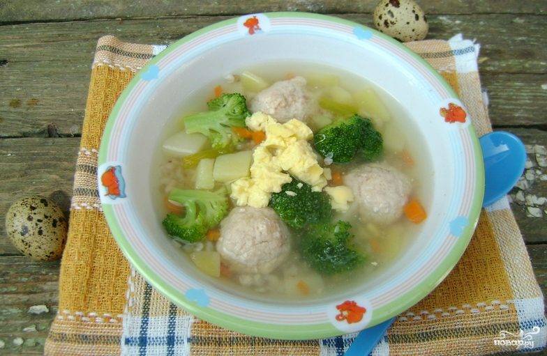 Как приготовить суп с фрикадельками для детей