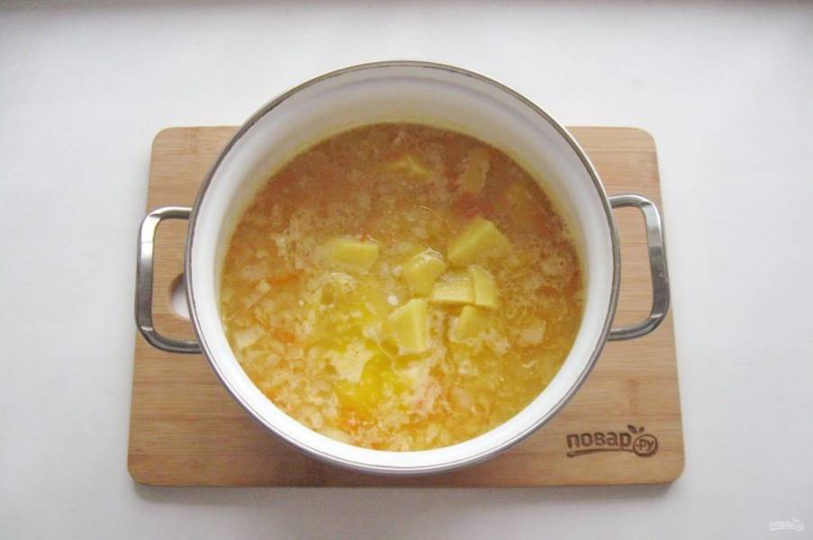 Домашний рецепт горохового супа с индейкой пошагово с фото