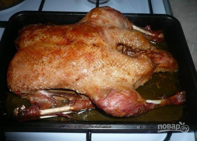 Рецепт: деликатесная жареная утка