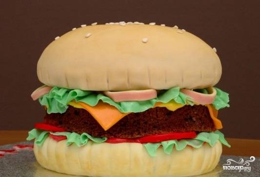 Торт Гамбургер - пошаговый рецепт с фото на Повар.ру