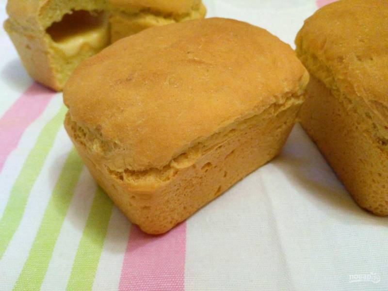 Кукурузный мини-хлеб с моцареллой