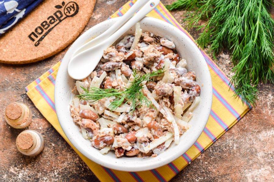 🍲 Как приготовить рыбный салат Нежность с консервированной сайрой? 🧑🏻‍🍳 Рецепт с фото!