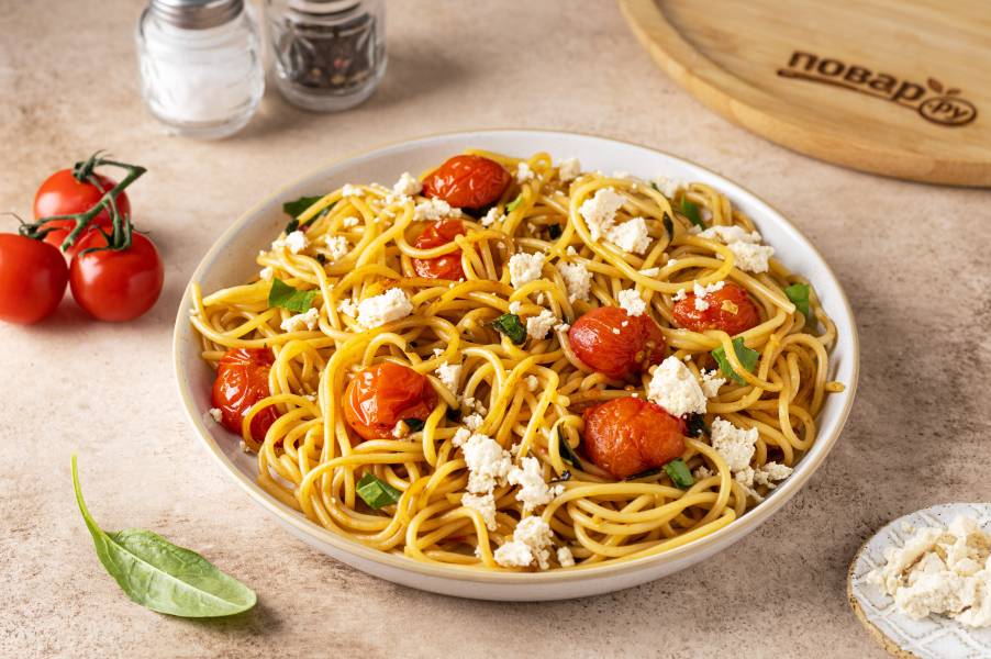 Спагетти с бальзамическим уксусом