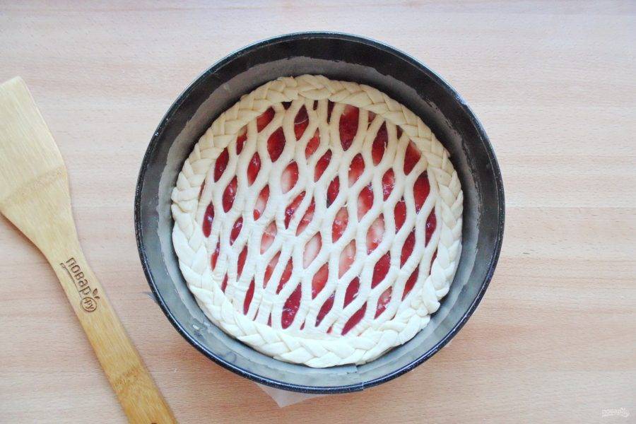 Делаем решетку для пирога : Украшение блюд. Шаг-за-шагом